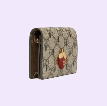 新作【GUCCI】ダブルG ストロベリー カードケース ウォレット